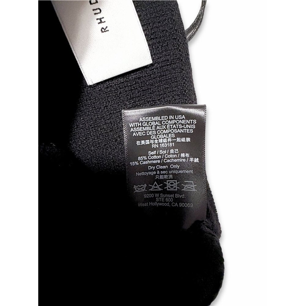 RHUDE Cross Logo Beanie • Black NWT • One Size • FW24 • $295 MSRP - Picture 4 of 6